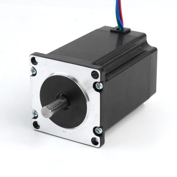 중고 제품 – 중국 재고 - Nema 23 스테퍼 모터 2.4Nm(339.87oz.in) 4A 57x57x82mm 8mm 샤프트 4 와이어