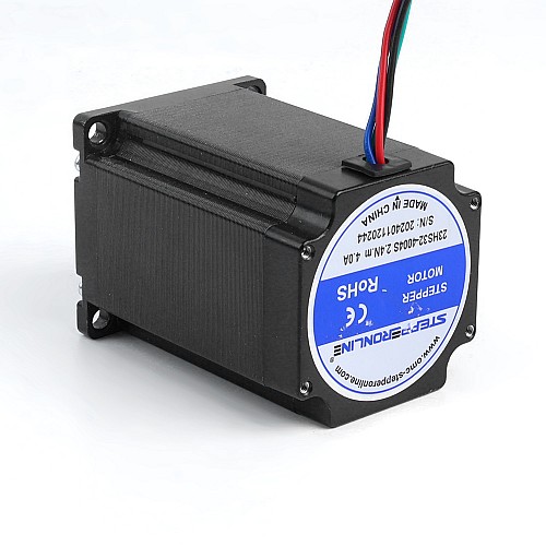 Nema 23 스테퍼 모터 2.4Nm(339.87oz.in) 4A 57x57x82mm 8mm 샤프트 4 와이어