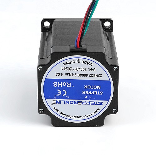 Nema 23 스테퍼 모터 2.4Nm(339.87oz.in) 4A 57x57x82mm 8mm 샤프트 4 와이어