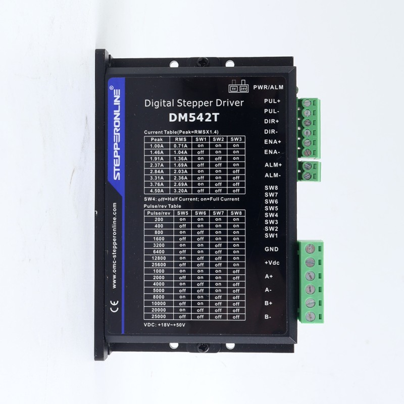 Nema 17, 23, 24 스테퍼 모터용 디지털 스테퍼 드라이버 1.0-4.5A 18-50VDC