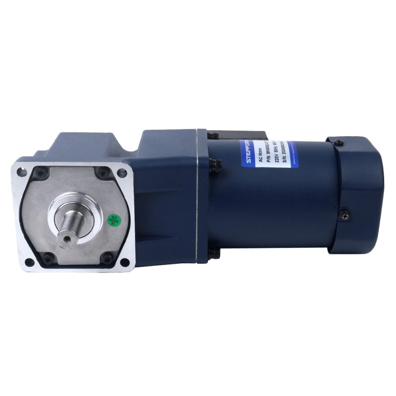 단상 110VAC 90W 50Hz 플랜지 90mm 기어비 100:1 직각 기어박스 AC 유도 전동기 90W 220VAC 50Hz 13.5RPM 40.00Nm(5664.47oz.in) 플랜지 90mm 직각 기어박스 키 홈 샤프트 단상 AC 유도 전동기 - 5IK90GU-CFT/5GU100RT | StepperOnline