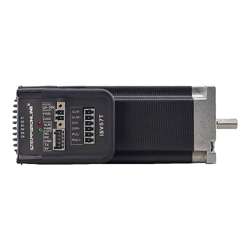 NEMA 23 통합형 이지 서보 모터 180W 3000rpm 0.6Nm(84.98oz.in) 20-50VDC 서보 모터 - 단축 - iSV57T-180S | StepperOnline NEMA 23 통합형 이지 서보 모터 180w 3000rpm 0.6Nm(84.98oz.in) 20-50VDC 서보 모터 - 단축