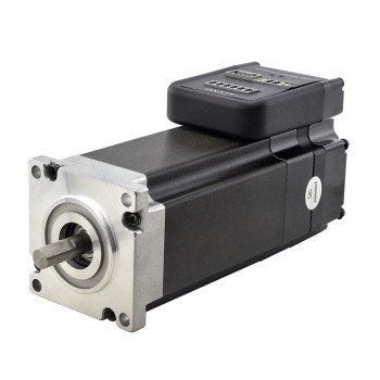 NEMA 23 통합형 이지 서보 모터 180W 3000rpm 0.6Nm(84.98oz.in) 20-50VDC 서보 모터 - 단축
