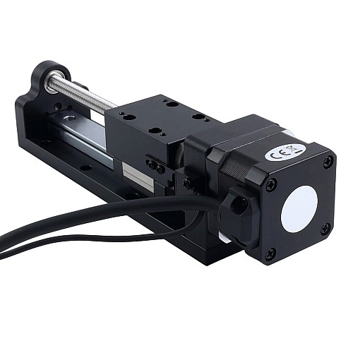 Nema 17 스테핑 모터 볼 스크류 리니어 액추에이터 1.5A 스트로크 80mm 0.25Nm(35.40oz-in) 리드 1mm(0.0393인치) 센서 포함 - LMD17S13BSB15-080 | StepperOnline