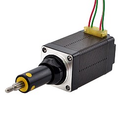 NEMA 8 내부 Acme 선형 스테퍼 모터 0.5A 38.2mm 길이 리드 2mm(0.07874") 이동 거리 19.1mm