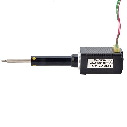 NEMA 8 내부 Acme 선형 스테퍼 모터 0.5A 38.2mm 길이 리드 2mm(0.07874") 이동 거리 38.1mm - 8C15S0504AC5-038RS | StepperOnline NEMA 8 내부 Acme 선형 스테퍼 모터 0.5A 38.2mm 길이 리드 2mm(0.07874") 이동 거리 38.1mm - 8C15S0504AC5-038RS | StepperOnline