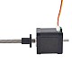 Nema 17 이중 샤프트 외부 48mm 스택 1.68A 리드 8mm(0.31496) 길이 200mm 후면 샤프트 길이 13mm