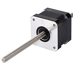 Nema 17 비캡티브 34mm 스택 0.4A 리드 2mm(0.07874") 길이 100mm