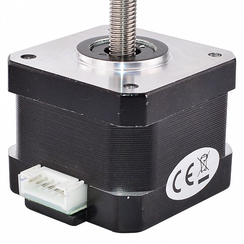 Nema 17 비캡티브 34mm 스택 0.4A 리드 2mm(0.07874) 길이 150mm