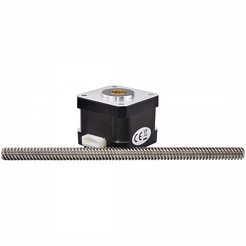 Nema 17 비캡티브 26Ncm(36.81oz.in) 34mm 스택 0.4A 리드 8mm(0.31496) 길이 320mm