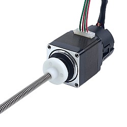 NEMA 11 외부 에이컴 리니어 스테퍼 모터 1.0A 32mm 스택 스크류 리드 1.27mm(0.05") 광학식 증분형 엔코더 1000PPR
