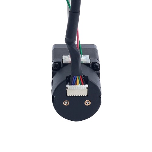 NEMA 11 외부 에이컴 리니어 스테퍼 모터 1.0A 32mm 스택 스크류 리드 1.27mm(0.05") 광학식 증분형 엔코더 1000PPR - 11E13S1004FD4-150RS-OE1K | StepperOnline