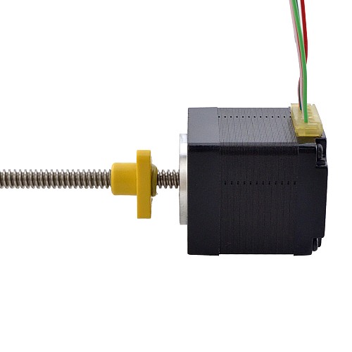 NEMA 11 외부 Acme 선형 스테퍼 모터 1.0A 32.2mm 스택 나사 리드 1.27mm(0.05) 리드 길이 150mm