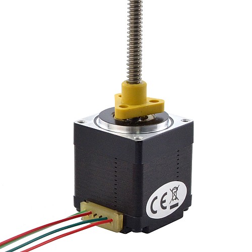 NEMA 11 외부 Acme 선형 스테퍼 모터 1.0A 32.2mm 스택 나사 리드 1.27mm(0.05) 리드 길이 150mm