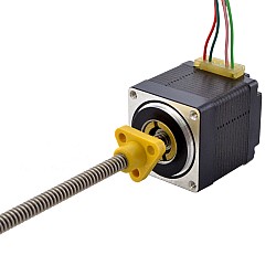 NEMA 11 외부 Acme 선형 스테퍼 모터 1.0A 32.2mm 스택 나사 리드 1.27mm(0.05") 리드 길이 150mm