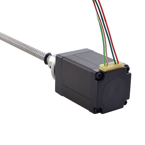 NEMA 11 외부 볼 나사 선형 스테퍼 모터 1.0A 46mm 스택 나사 리드 2mm(0.07874) 리드 길이 150mm NEMA 11 외부 볼 나사 선형 스테퍼 모터 1.0A 46mm 스택 나사 리드 2mm(0.07874) 리드 길이 150mm