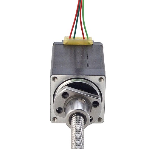NEMA 11 외부 볼 나사 선형 스테퍼 모터 1.0A 46mm 스택 나사 리드 2mm(0.07874) 리드 길이 150mm NEMA 11 외부 볼 나사 선형 스테퍼 모터 1.0A 46mm 스택 나사 리드 2mm(0.07874) 리드 길이 150mm