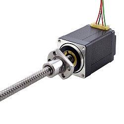NEMA 11 외부 볼 나사 선형 스테퍼 모터 1.0A 46mm 스택 나사 리드 2mm(0.07874") 리드 길이 150mm