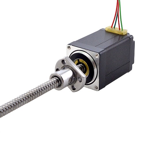 NEMA 11 외부 볼 나사 선형 스테퍼 모터 1.0A 46mm 스택 나사 리드 2mm(0.07874) 리드 길이 150mm NEMA 11 외부 볼 나사 선형 스테퍼 모터 1.0A 46mm 스택 나사 리드 2mm(0.07874) 리드 길이 150mm
