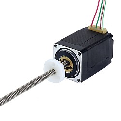NEMA 11 외부 Acme 선형 스테퍼 모터 1.0A 46mm 스택 나사 리드 2.54mm(0.1") 리드 길이 250mm