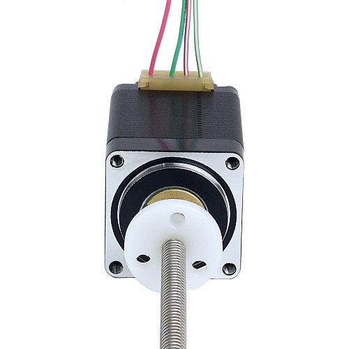 NEMA 11 외부 Acme 선형 스테퍼 모터 1.0A 46mm 스택 나사 리드 2.54mm(0.1) 리드 길이 250mm - 11E18S1004GD5-250RS | StepperOnline