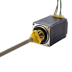 NEMA 11 외부 Acme 선형 스테퍼 모터 1.0A 46mm 스택 나사 리드 5.08mm(0.2") 리드 길이 150mm
