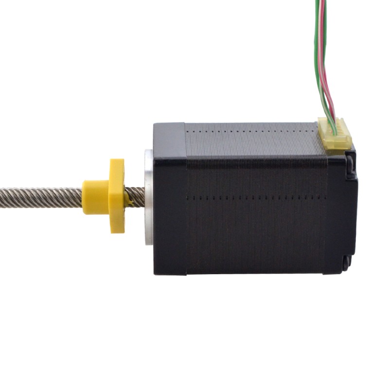 NEMA 11 외부 Acme 선형 스테퍼 모터 1.0A 46mm 스택 나사 리드 10.16mm(0.4) 리드 길이 150mm