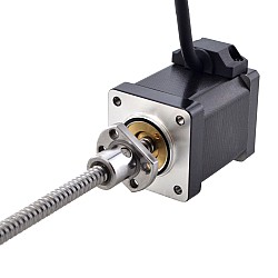 NEMA 14 외부 볼 나사 선형 스테퍼 모터 1.5A 47mm 스택 나사 리드 2mm(0.07874") 리드 길이 150mm