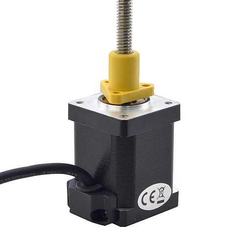 NEMA 14 외부 Acme 선형 스테퍼 모터 1.5A 47mm 스택 나사 리드 1.27mm(0.05) 리드 길이 150mm NEMA 14 외부 Acme 선형 스테퍼 모터 1.5A 47mm 스택 나사 리드 1.27mm(0.05) 리드 길이 150mm