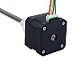 Nema 17 외부 34mm 스택 0.4A 리드 2mm(0.07874) 길이 200mm