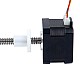 Nema 17 외부 34mm 스택 0.4A 리드 4mm(0.15748) 길이 150mm - 17E13S0404DB4-150RS | StepperOnline