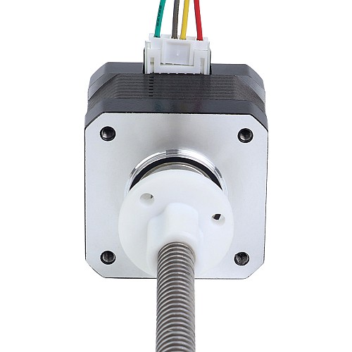 Nema 17 외부 34mm 스택 0.4A 리드 4mm(0.15748) 길이 150mm - 17E13S0404DB4-150RS | StepperOnline