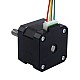 Nema 17 외부 34mm 스택 0.4A 리드 8mm(0.31496") 길이 32mm - 17E13S0404MB4-032RB | StepperOnline