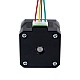 Nema 17 외부 34mm 스택 0.4A 리드 8mm(0.31496") 길이 32mm - 17E13S0404MB4-032RB | StepperOnline