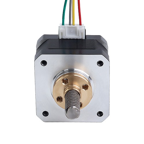 Nema 17 외부 34mm 스택 0.4A 리드 8mm(0.31496") 길이 32mm - 17E13S0404MB4-032RB | StepperOnline
