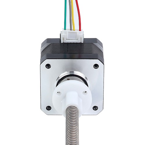 Nema 17 외부 34mm 스택 0.4A 리드 8mm(0.31496") 길이 200mm - 17E13S0404MB4-200RS | StepperOnline