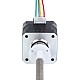 Nema 17 외부 34mm 스택 0.4A 리드 8mm(0.31496") 길이 200mm - 17E13S0404MB4-200RS | StepperOnline