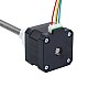 Nema 17 외부 34mm 스택 0.4A 리드 8mm(0.31496") 길이 300mm - 17E13S0404MB4-300RS | StepperOnline