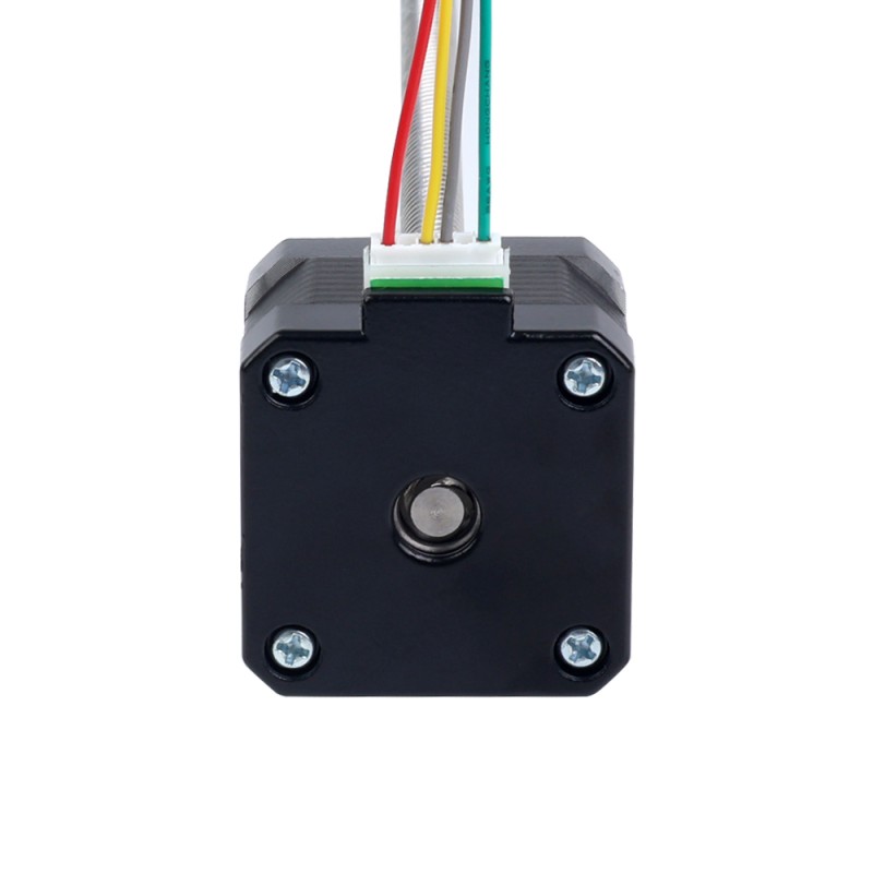 Nema 17 외부 34mm 스택 0.4A 리드 8mm(0.31496") 길이 300mm - 17E13S0404MB4-300RS | StepperOnline