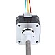 Nema 17 외부 34mm 스택 0.4A 리드 8mm(0.31496") 길이 300mm - 17E13S0404MB4-300RS | StepperOnline