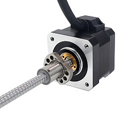 NEMA 17 외부 볼 나사 선형 스테퍼 모터 1.5A 34mm 스택 나사 리드 2mm(0.07874") 리드 길이 150mm