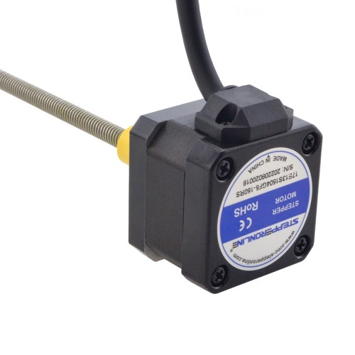 NEMA 17 외부 Acme 선형 스테퍼 모터 1.5A 34mm 길이 리드 2.54mm(0.1) 스트로크 150mm