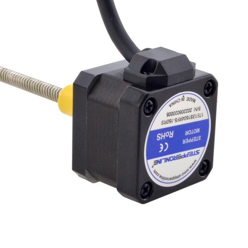 NEMA 17 외부 Acme 선형 스테퍼 모터 1.5A 34mm 길이 리드 6.35mm(0.25) 스트로크 150mm