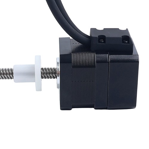 Nema 17 외부 34mm 스택 1.68A 리드 8mm(0.31496") 길이 200mm 광학식 증분형 엔코더 1000PPR - 17E13S1684MB4-200RS-OE1K | StepperOnline