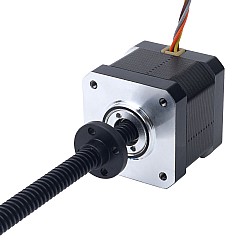 Nema 17 고온 외부 사다리꼴 선형 스테퍼 모터 1.68A 리드 4mm(0.15748") 나사 길이 350mm