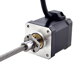 NEMA 17 외부 볼 나사 선형 스테퍼 모터 2.5A 48mm 스택 나사 리드 2mm(0.07874") 리드 길이 150mm