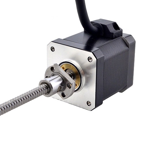 NEMA 17 외부 볼 나사 선형 스테퍼 모터 2.5A 48mm 스택 나사 리드 2mm(0.07874) 리드 길이 150mm