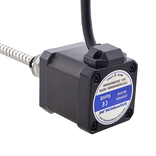 NEMA 17 외부 볼 나사 선형 스테퍼 모터 2.5A 48mm 스택 나사 리드 8mm(0.3150) 리드 길이 150mm NEMA 17 외부 볼 나사 선형 스테퍼 모터 2.5A 48mm 스택 나사 리드 8mm(0.3150) 리드 길이 150mm