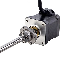 NEMA 17 외부 볼 나사 선형 스테퍼 모터 2.5A 48mm 스택 나사 리드 8mm(0.3150") 리드 길이 150mm