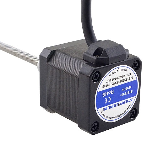 NEMA 17 외부 볼 나사 선형 스테퍼 모터 2.5A 48mm 스택 나사 리드 1mm(0.03937) 리드 길이 150mm NEMA 17 외부 볼 나사 선형 스테퍼 모터 2.5A 48mm 스택 나사 리드 1mm(0.03937) 리드 길이 150mm